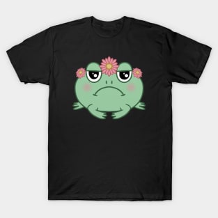 Cute Round Grumpy Frog T-Shirt